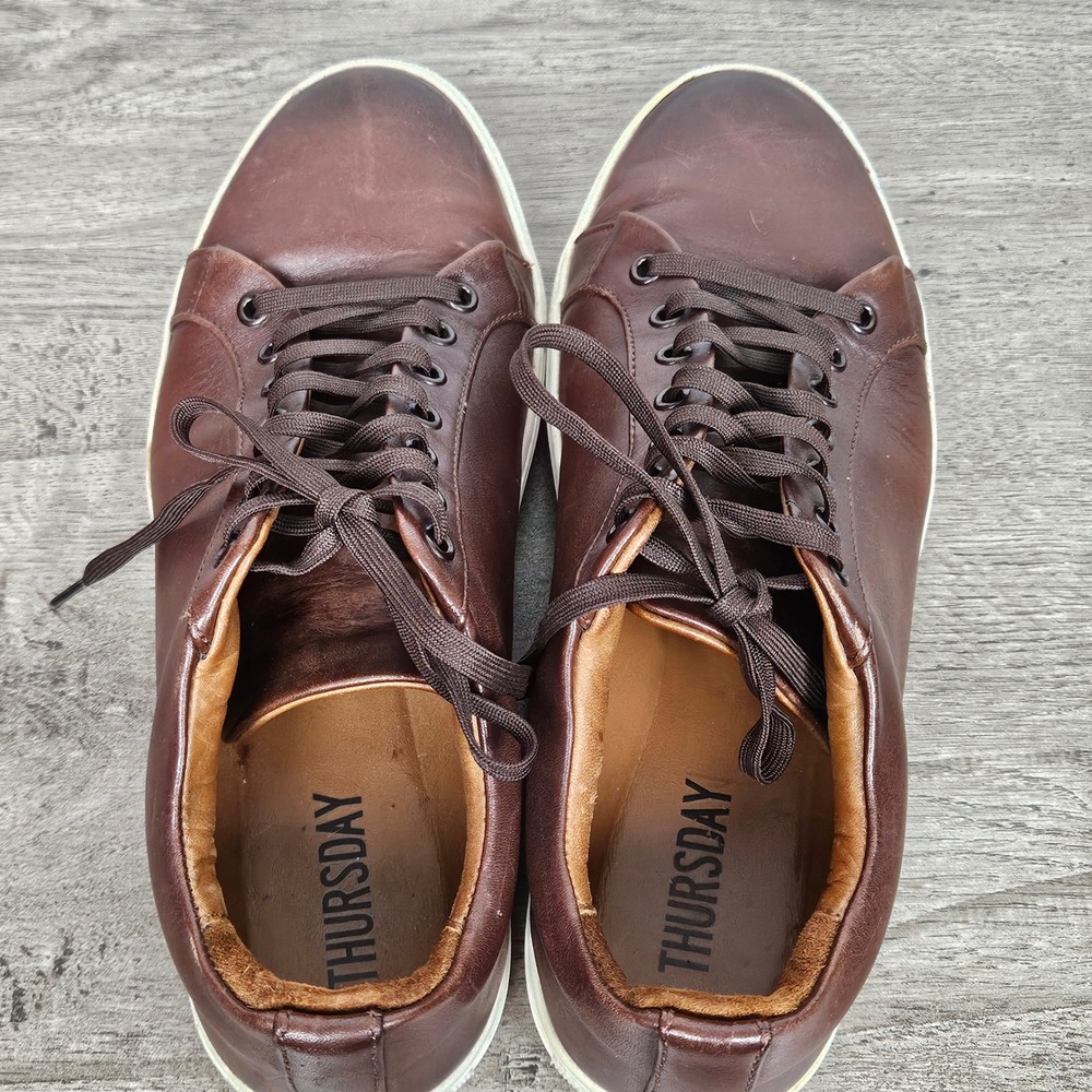Thursday Boot Co Premier Low Top Mens Brown Leather Sneakers Size 9.5 US - Picture 13 of 13